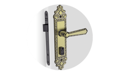 Fechadura Veneza Externa ESP17 Oval Colonial - Soprano