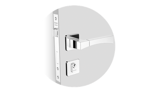 Fechadura Sense Externa ROS24 PY53 Cromado - Soprano