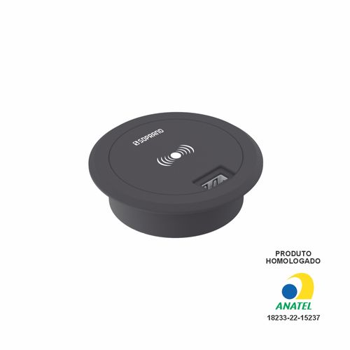 Carregador Sem Fio De Embutir Para Móveis 5w - Soprano