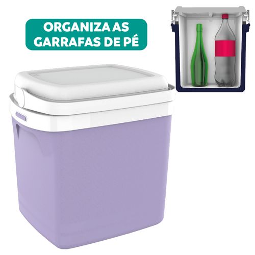 Caixa Térmica Cooler Tropical 22L Lavender - Soprano