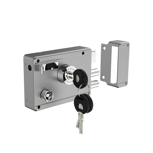 Fechadura Sobrepor PK c/Trava ROS42 Inox Polido - Soprano