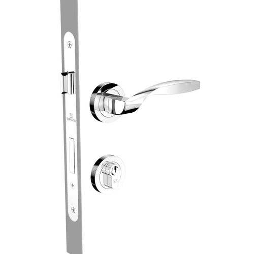 Fechadura Externa ROS61 PY70 Oval Cromado Fluidi Soprano