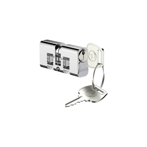 Cilindro/ Miolo  53mm PY 2 Chaves Com Parafuso Flowpack Cromado - Soprano