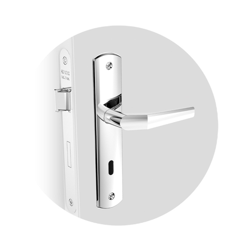 Fechadura Interna 40x53 ESP26 Oval S1 Cromado Popline - Soprano
