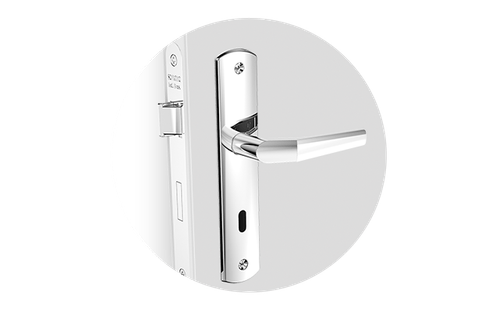 Fechadura Interna 40x53 ESP26 Oval Cromado Popline - Soprano