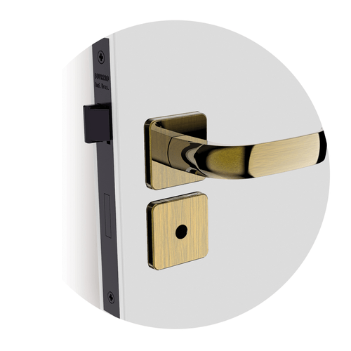 Fechadura Ícaro Banheiro Antique Brass ROS24 - Soprano