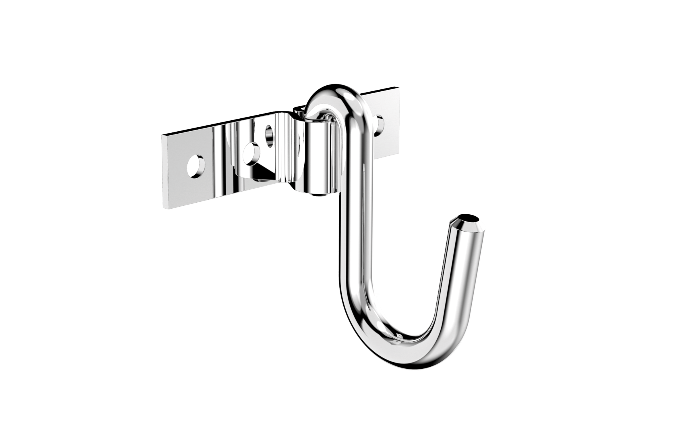 Gancho Rede Sobrepor Inox Polido Blister 2 Peças - Soprano