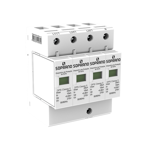 Dispositivo De Proteção Contra Surtos 20Ka Classe Ii Dps4 - Soprano