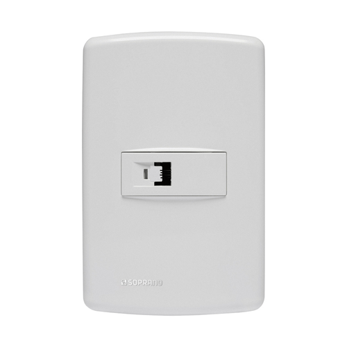 Conjunto 1 Tomada Rj11 4X2 Branco Duale Up - Soprano