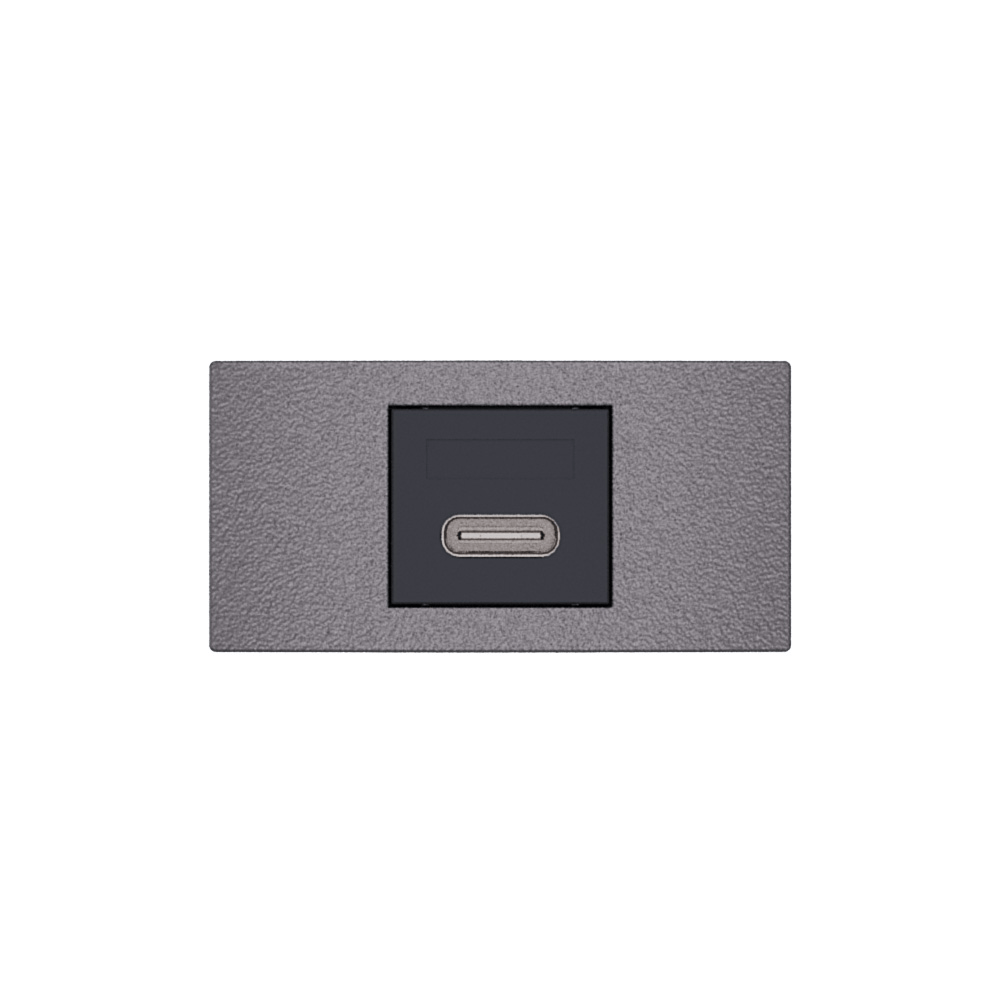 Módulo Tomada Usb Pd Tipo C 18W Bivolt Concreto Revitá - Soprano