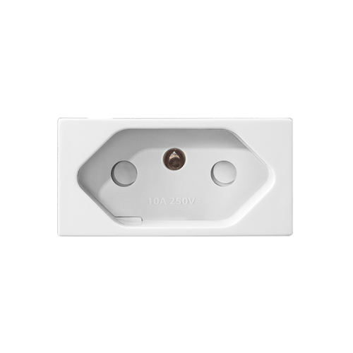 Módulo Tomada 2P+T Protegida 20A 250V Branco Revitá - Soprano