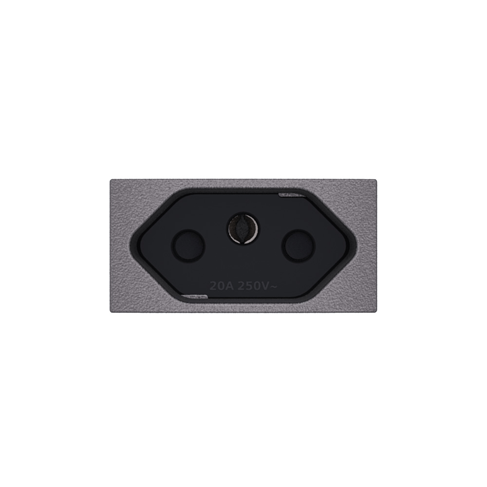 Módulo Tomada 2P+T Protegida 20A 250V ~ Concreto Revitá - Soprano