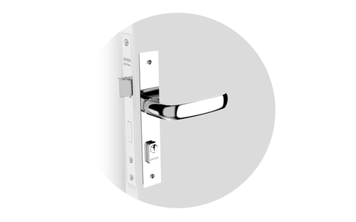 Fechadura Ícaro Way Externa ESP49 PY45 Cromado - Soprano