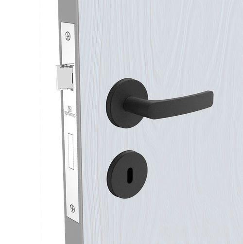 Fechadura Pali Interna ROS38 Preto Fosco - Soprano