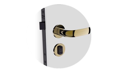 Fechadura Ícaro Externa ROS22 PY53 Antique Brass - Soprano