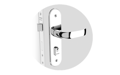 Fechadura Ícaro Externa ESP43 PY53 Cromado - Soprano