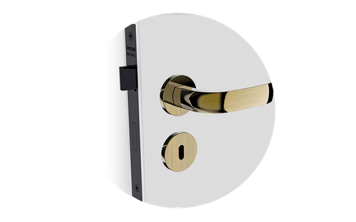 Fechadura Ícaro Interna ROS22 Antique Brass - Soprano