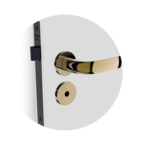 Fechadura Ícaro Banheiro ROS22 Antique Brass - Soprano