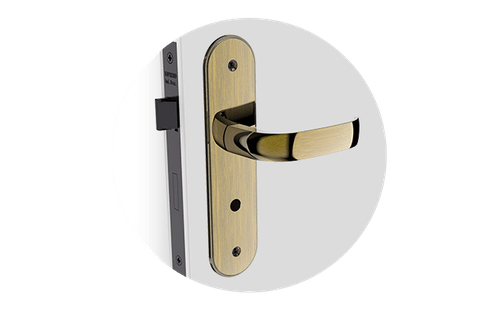 Fechadura Ícaro Banheiro ESP43 Antique Brass - Soprano