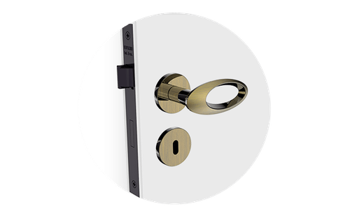 Fechadura Open Golf Interna ROS22  Antique Brass - Soprano