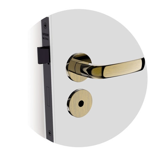 Fechadura Banheiro 40x53 ROS22 Antique Brass Ícaro Way - Soprano