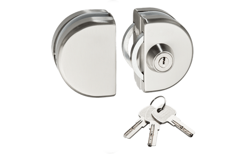 Fechadura Pressão Vidro Porta Correr VV 059 PK Inox Soprano
