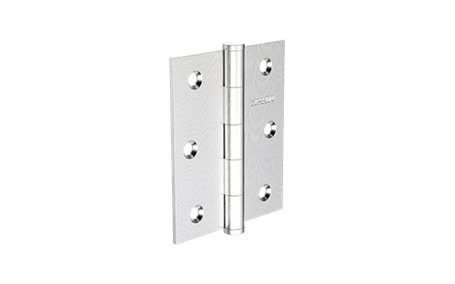 Dobradiça Média 3X2.1/2 Inox Polido Sem Anel Reto Pino Chato - Soprano