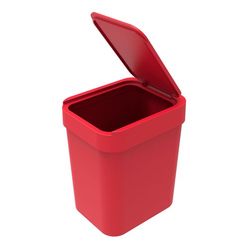 Lixeira 2,5 L Vermelho - Soprano