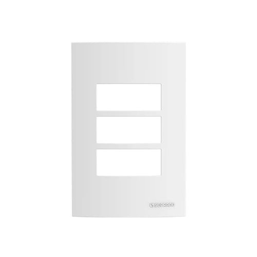 Placa Atria 3 Módulos 4x2 Branco - Soprano