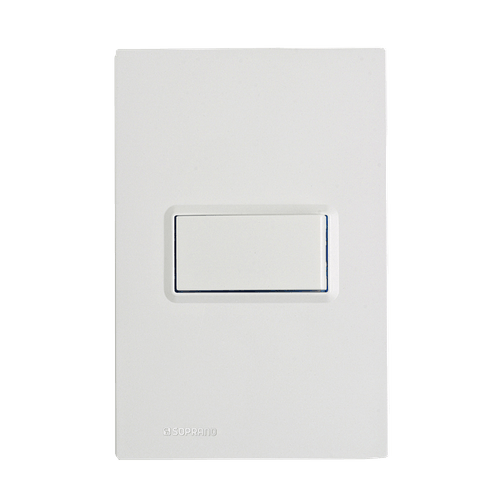 Conjunto 1 Interruptor Paralelo 16A Branco Delta Mondo - Soprano