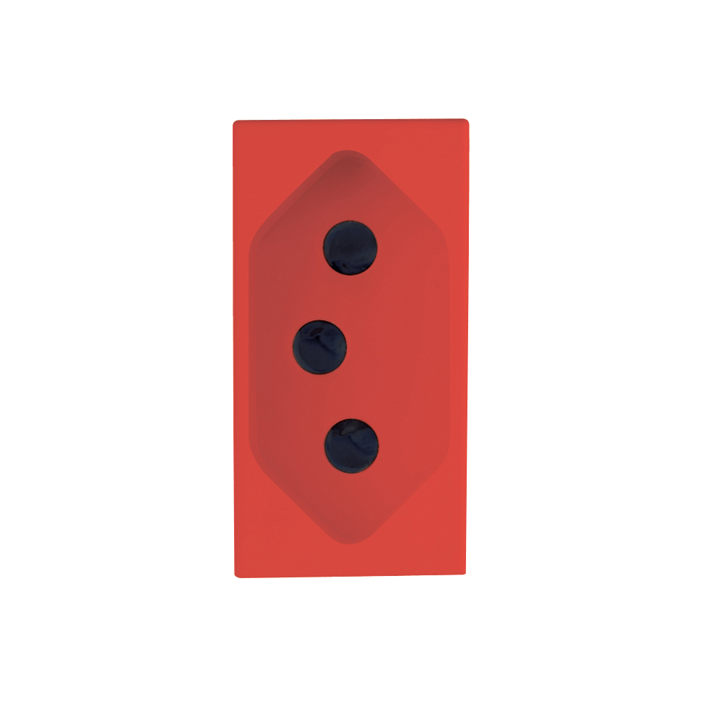 MóduloTomada 20A Vermelho Delta Mondo - Soprano