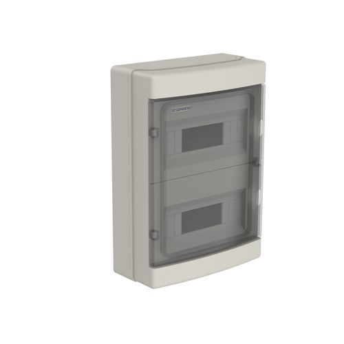 Quadro de Distribuição Sobrepor IP65 24 Polos Cinza Soprano