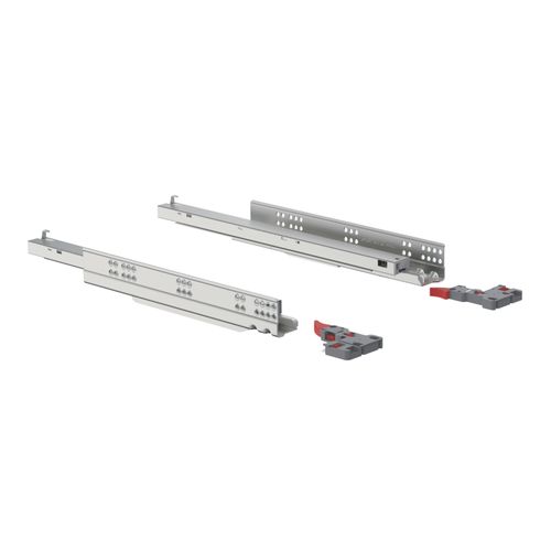 Corrediça Oculta Soft Closing 500mm Zincado Branco - Soprano