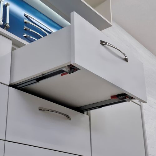 Corrediça Oculta Soft Closing 500mm Zincado Branco - Soprano