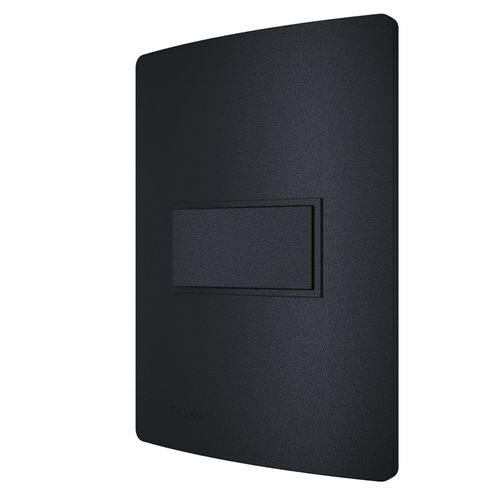 Conjunto 1 Interruptor Paralelo 10A 4X2 Carbono Revitá - Soprano