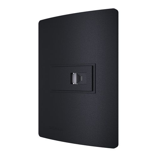 Conjunto 1 Tomada Rj11 4X2 Carbono Revitá - Soprano