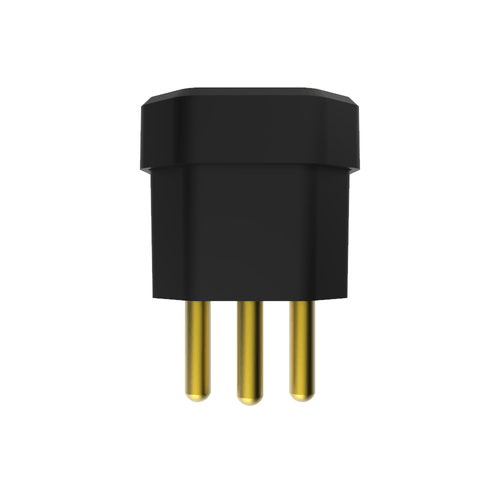 Plugue Macho 90 Graus 2P+T 20A Preto - Soprano