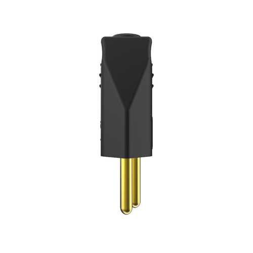 Plugue Macho 2P+T 10A 250V Preto - Soprano