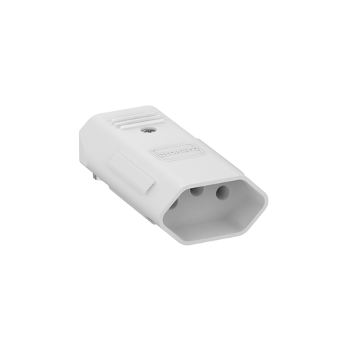 Plugue Fêmea 2P+T 20A 250V Branco - Soprano