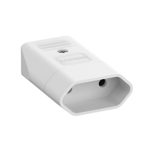 Plugue Fêmea 2P 10A 250V Branco - Soprano