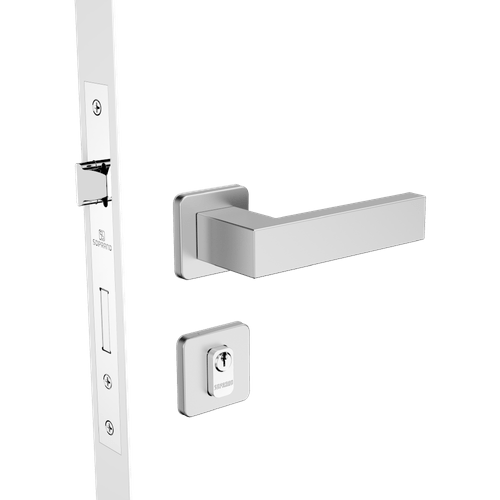 Fechadura Externa ROS24 Inox Escovado Bali - Soprano