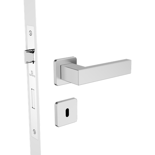 Fechadura Interna Reta 55x70 ROS24 Inox Escovado Bali - Soprano