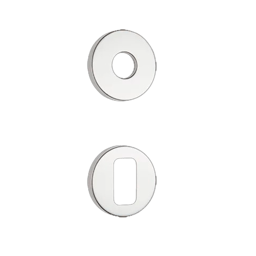 Roseta Externa R22 Redonda s/ furo Inox Polido - Soprano