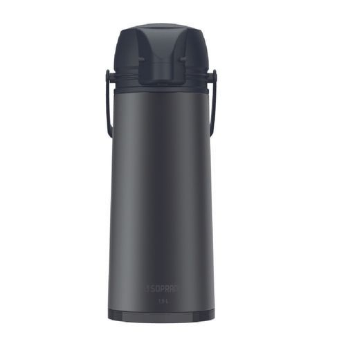 Garrafa Térmica 1,9 L Cinza Single - Soprano