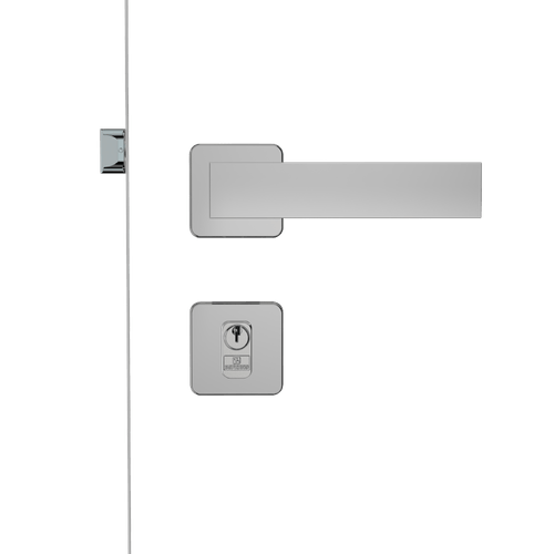 Fechadura Externa 55x70 ROS24 PY53 Inox Polido Bali - Soprano
