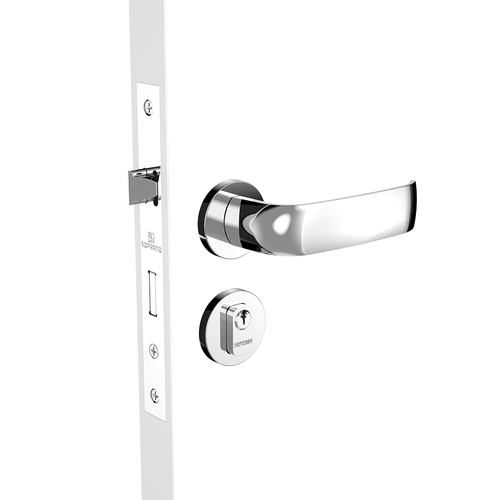 Fechadura Externa 40x53 ROS22 Cromado Polido Ícaro - Soprano