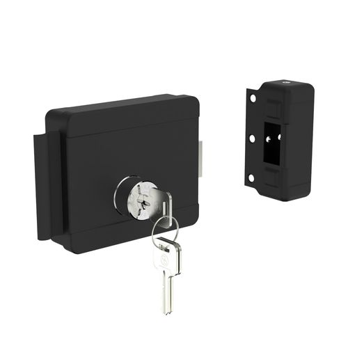Fechadura Elétrica 12V Bipartido PY ROS40 Preto - Soprano