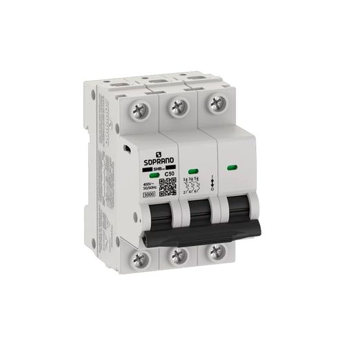 Disjuntor Residencial 3 Polos SHB - GIII - 050A - Soprano