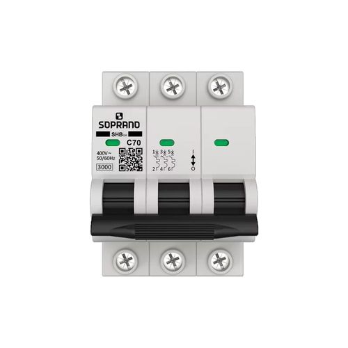 Disjuntor Residencial 3 Polos SHB - GIII - 070A - Soprano