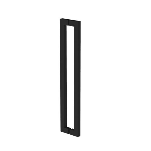 Puxador Duplo Reto Inox 201 800mm Preto Parma - Soprano